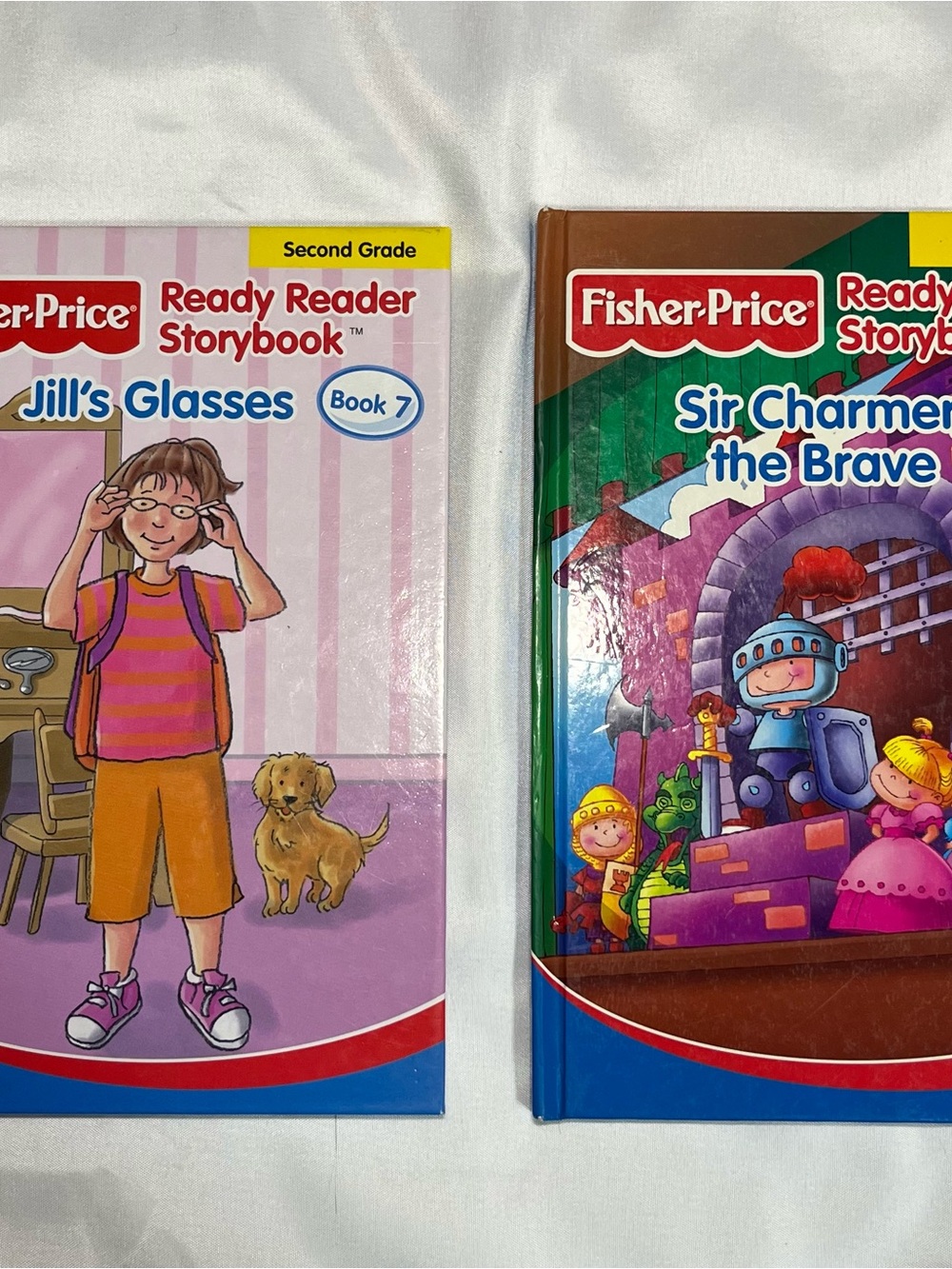 Vintage‎ 2002 Fisher Price Ready Reader Storybook 7 & 8 Hardcover Set